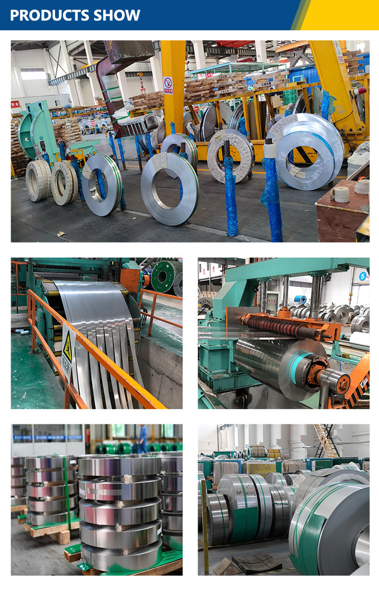 301 Stainless Steel Strip Coil 2B BA Surface Custom Cold Rolled