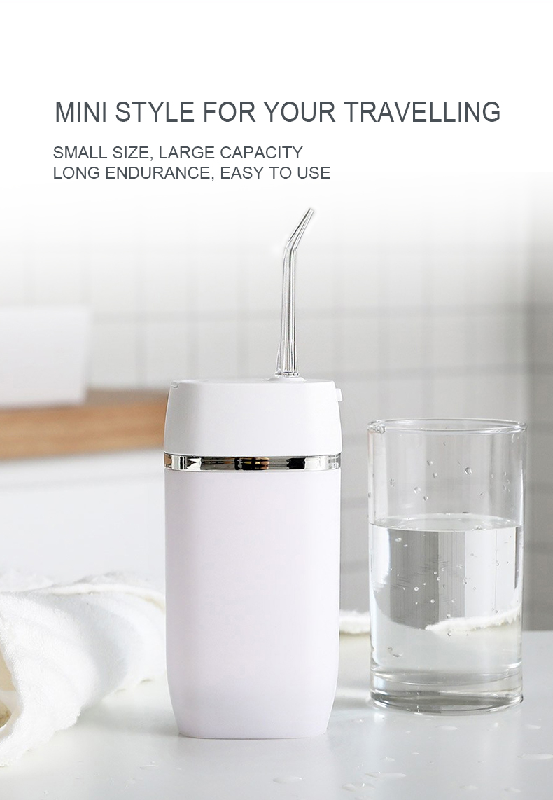 Mini USB Rechargeable Oral Water Irrigator With 2PCS Jet Tips