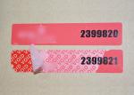 Void Self Adhesive Tamper Evident Security Labels With Hot Stamping Hologram