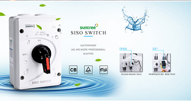 Suntree DC 1000V 25A Waterproof Isolator Switch