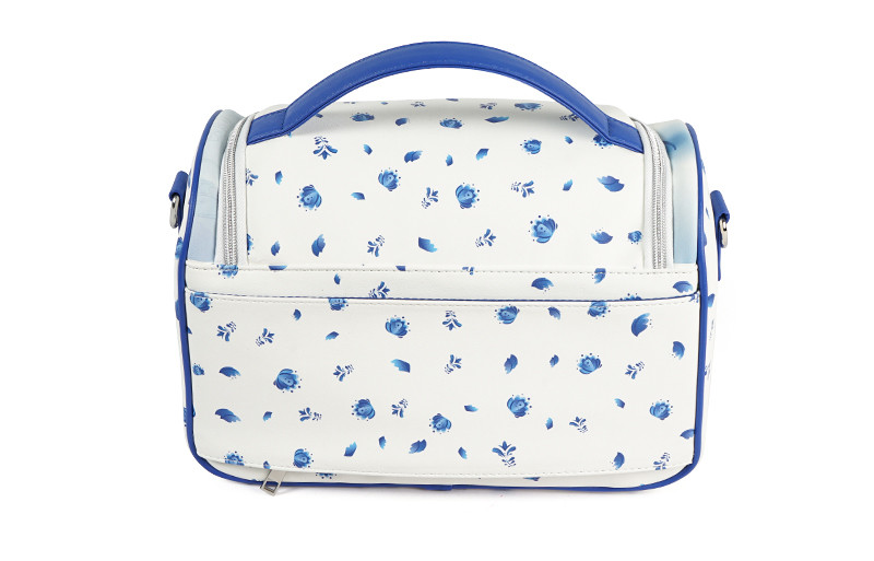 Water Resistant PU Cosmetic Bag Organizer With Shoulder Strap