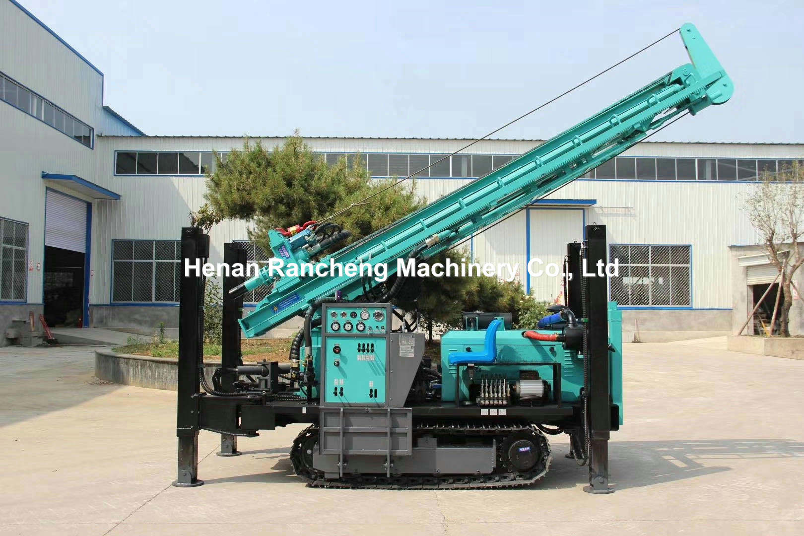 280m Bore Depth Hydraulic Crawler Water Well Drilling Rig 70KW Yuchai Engine