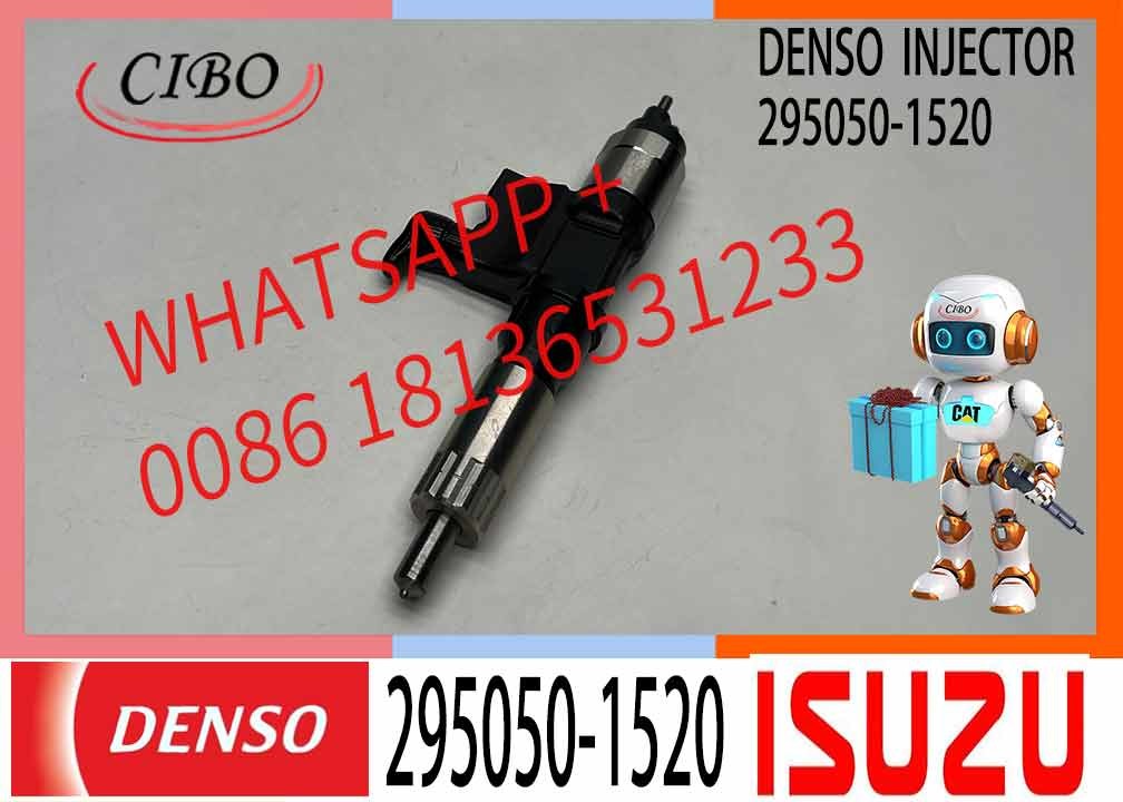 4HK1 6HK1 Engine Fuel Injector 295050-1520 8982438630 8-98243863-0 For ZX240-5A SY235-10 ZX330-5A SY365-10 SY365H