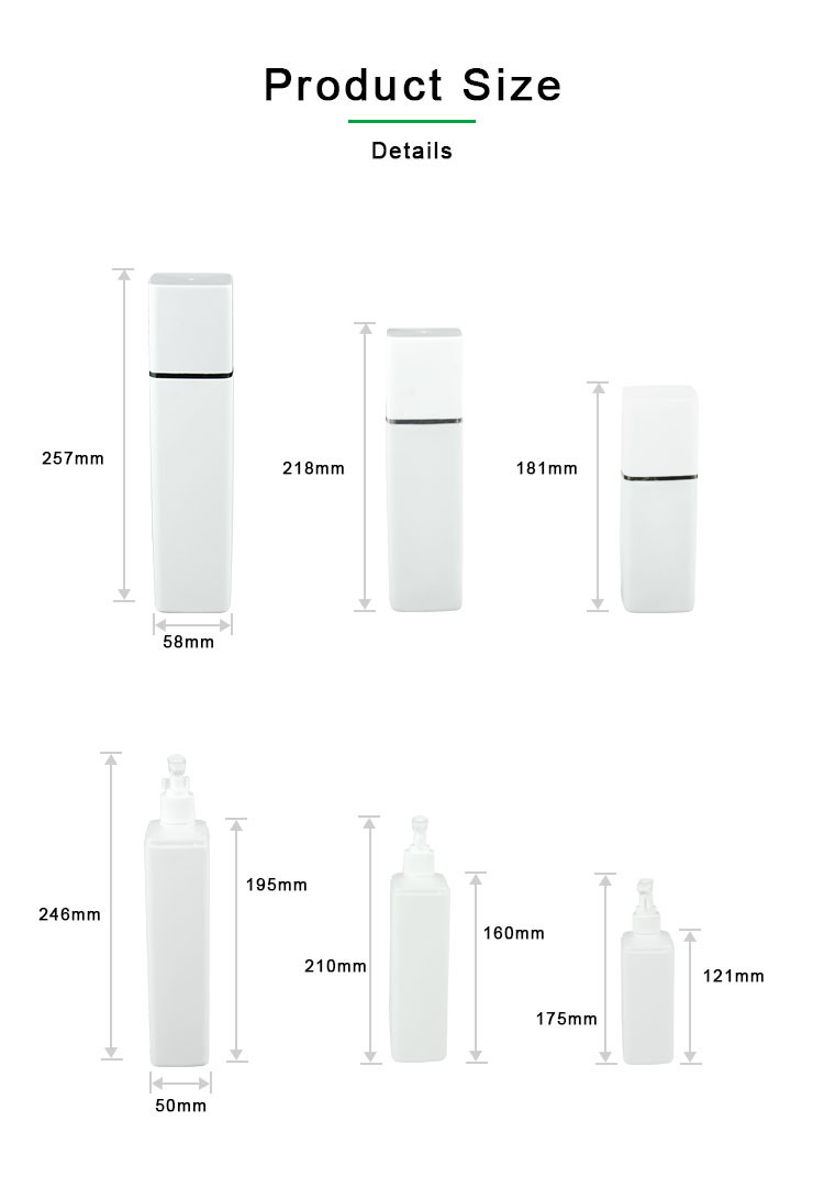 300ml 400ml 500ml PE Bottle With Outer Cover Shampoo Bottle