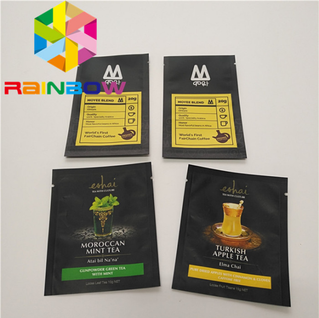 Glossy / Matte Effect Plastic Pouches Packaging Three Side Seal For Herbal Incense
