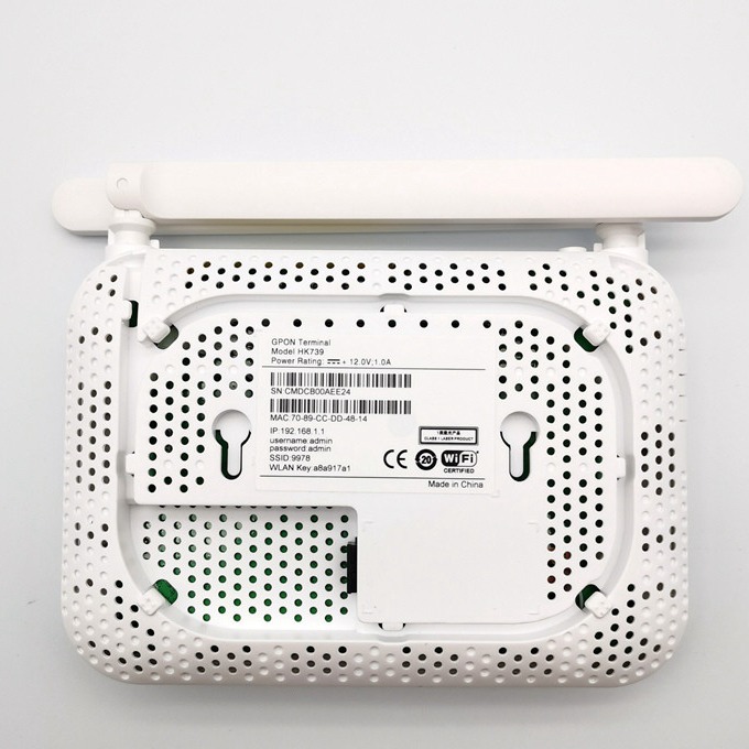 HK739 Best FTTH Xpon Gpon Epon ONU Ont 2.4G WiFi 1ge 3fe 1tel Hisilicon Optical Network Terminal Epon ONU Ont