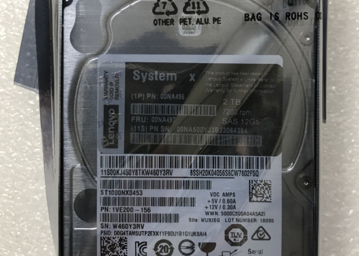 00NA496 00NA497 IBM System X Hard Drive 2TB SAS 12GB 2.5 Inch X3650M5 X3850X6