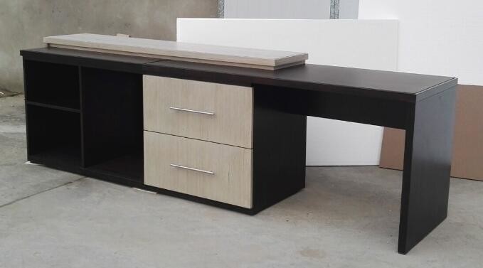 wooden desk with dresser, dresser/ chest,M/F combo ,console,dresser with dovetail drawers ,hospitality casegoods DR-85