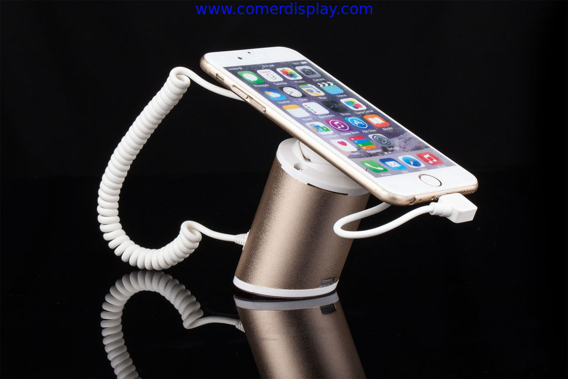 COMER Retail store security display mobile phone lost alarm stands with charging function for stores