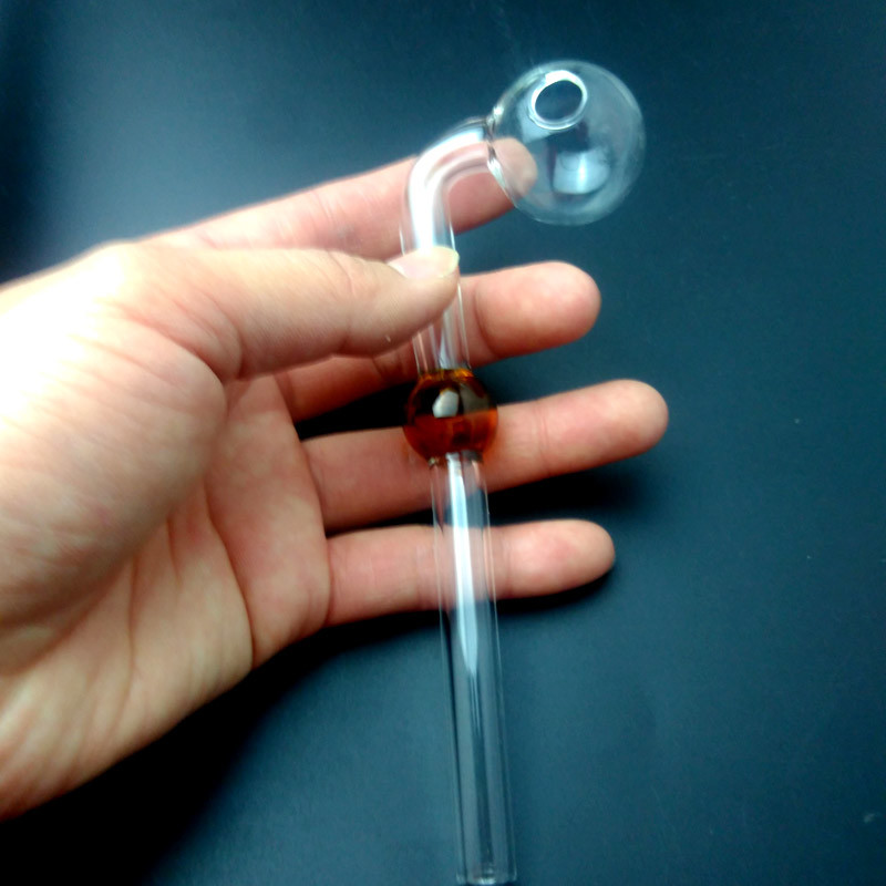 Durable 5.5'' Curved Glass Smoking Pipe Gift Items Customized Shape