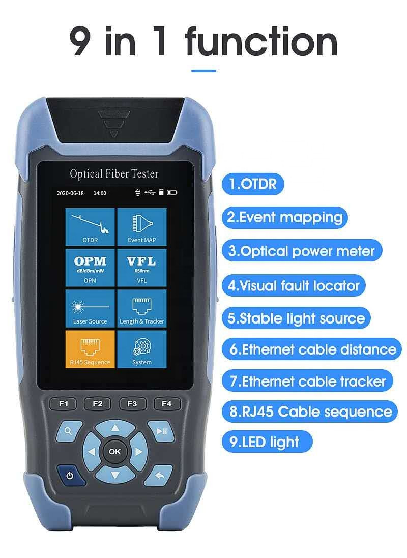 NK3200D Otdr Testing Equipment 9 Functions G.652 Fiber with VFL