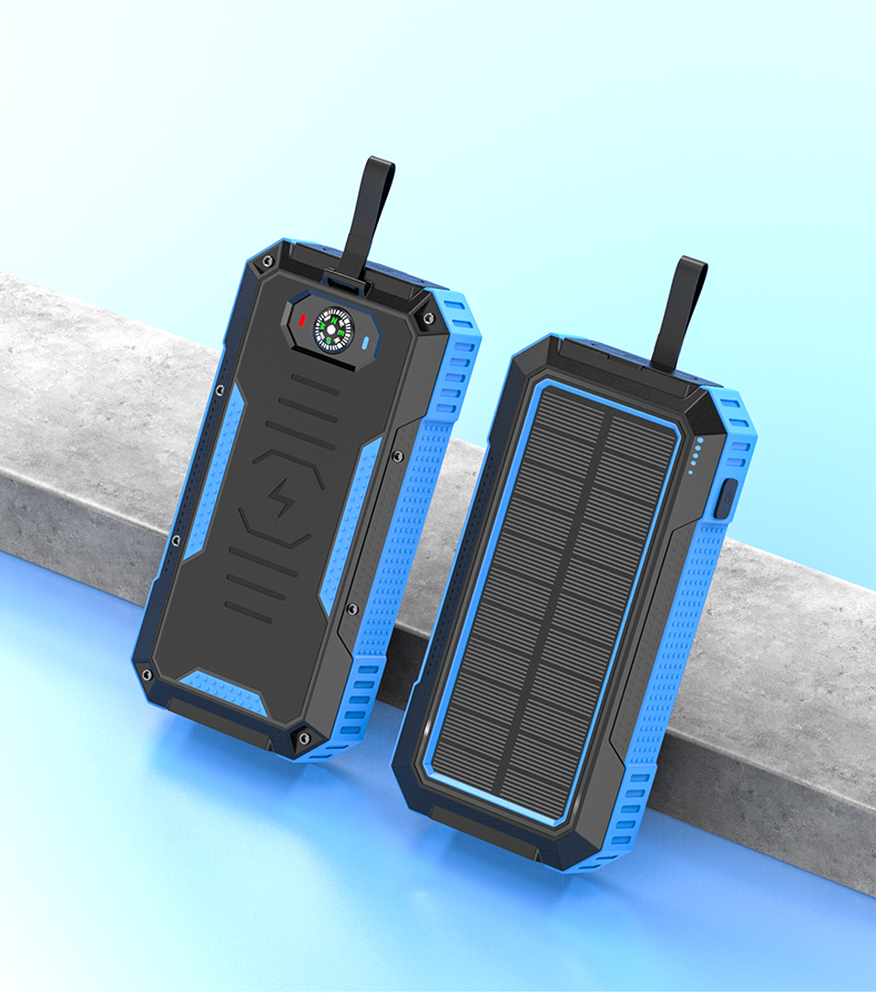 15W Output Power Private Mold Wireless Charging Solar Power Bank for iPhone 30000mAh