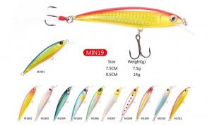 China Hard Plastic lures  Wobblers Size 7.5cm, Weight 7.5g/size 9.5cm,weight 14g on sale