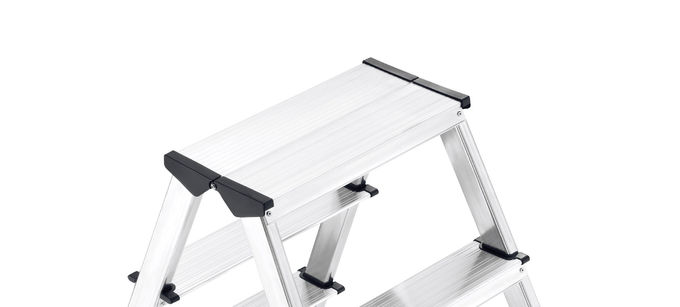 Convenient Aluminum Step Stool Safety Multi Use 2x7 Steps 5.8kg