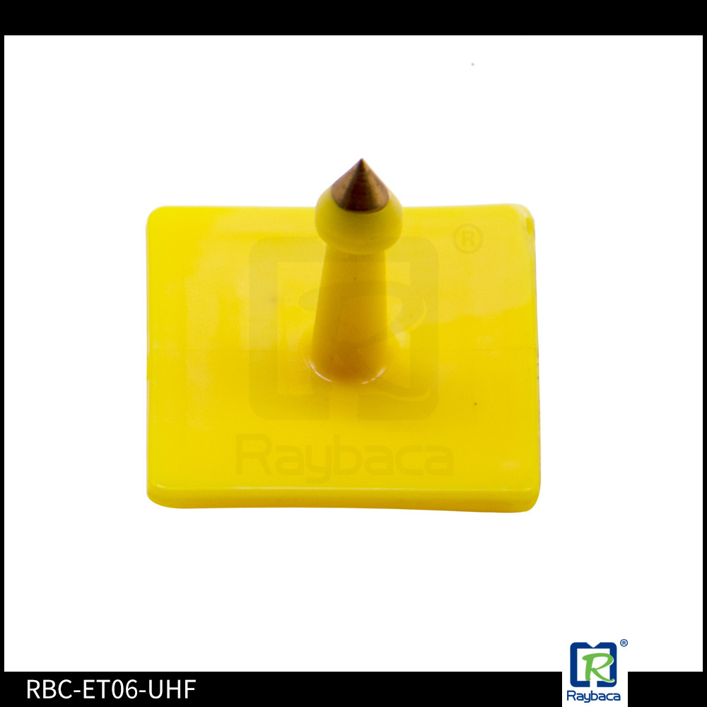 Small Rectangular Custom RFID Tags Replacement Livestock UHF Ear Tags long range