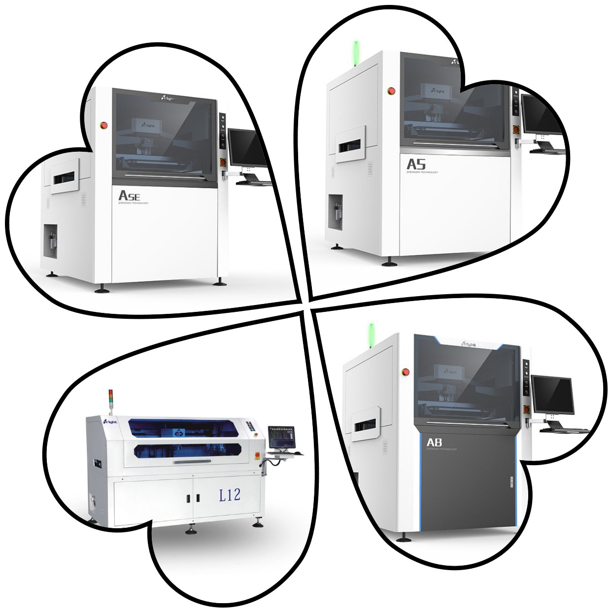 solder paste SMT Stencil Printer Full Automatic 900mm/s 400*340mmm