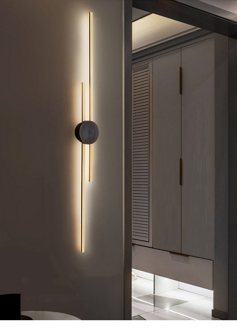 Luxury minimalist bedroom bedside long wall light creative living room TV background wall lamp(WH-OR-256)