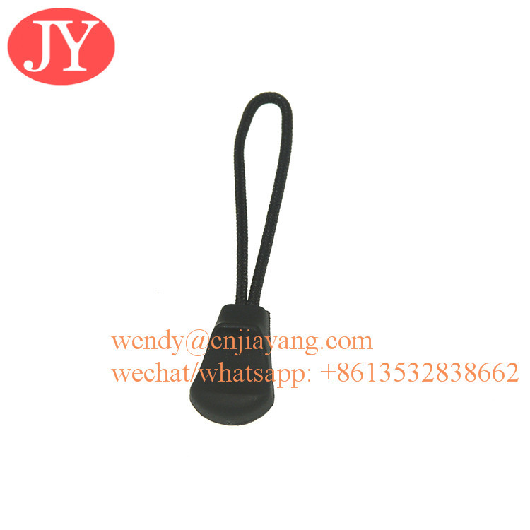 Jiayang aglet small rope dipped aglet injection pvc aglet TPU aglet string rope zipper puller BBP free zipper pull