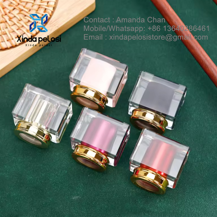 Stock Rectangular Glass Perfume Bottle Clear Cap For Perfume Bottles