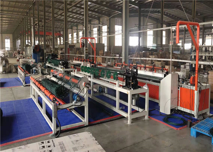 8.5kw Diamond Mesh Making Machine , Chain Link Mesh Machine Low Noise