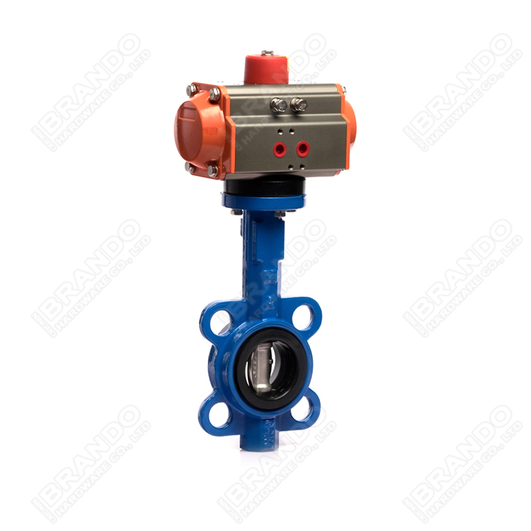 DN40 To DN600 Headless Lug Type Butterfly Valve With PTFE Lined