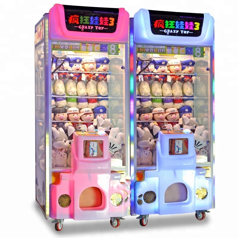 Wooden Frame Gift Vending Machine Multi Function Coin Acceptor Large Size