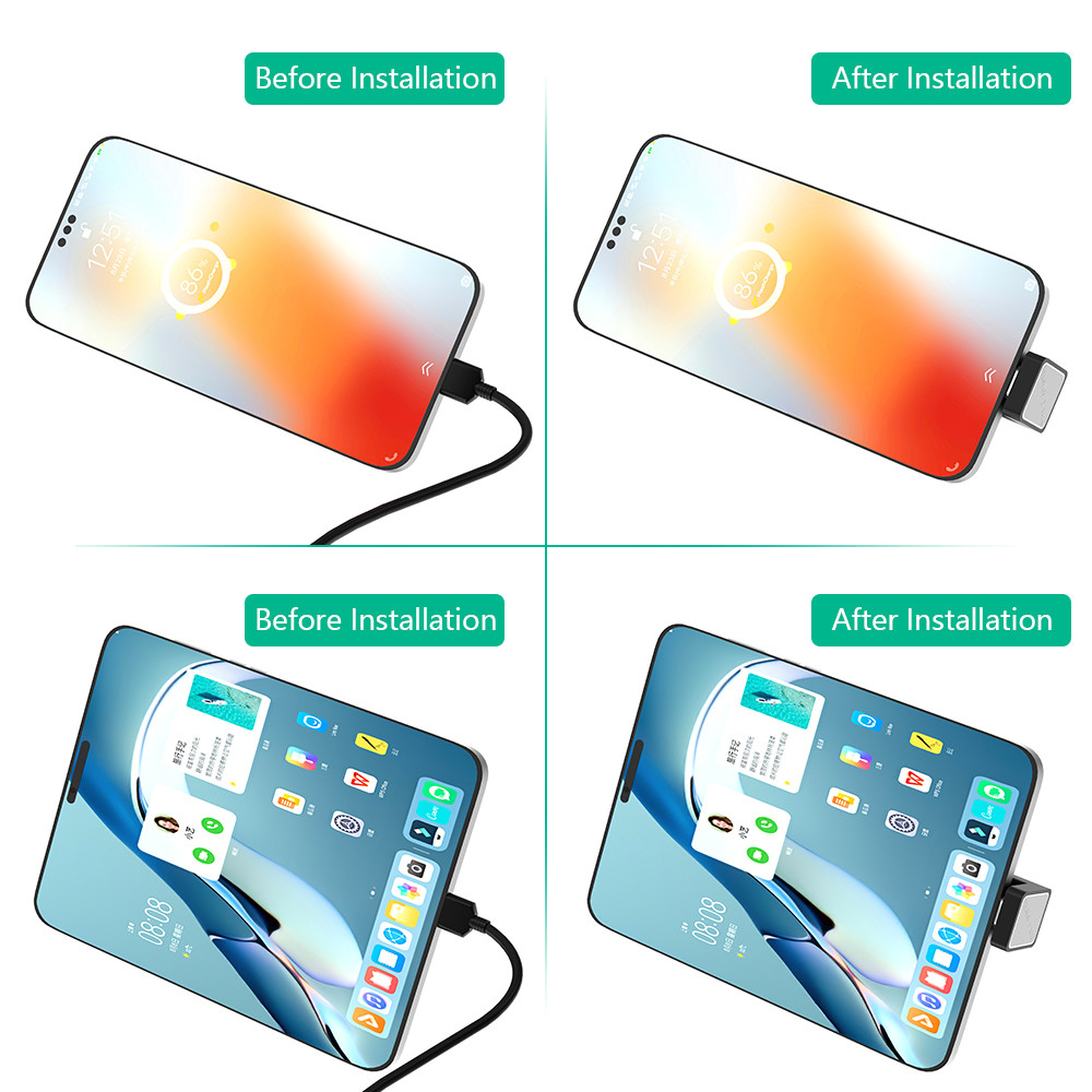 90 Degree USB C Type C Male to Female Adapter, USB-C USB 3.1 Type-C Male to Female Extension Adapter for Laptop & Tablet &Mobile