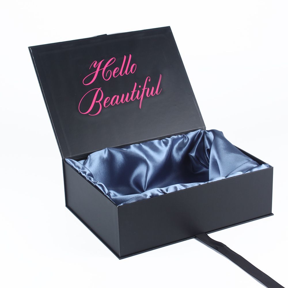 Custom Luxury Foldable Magnetic Paper Cardboard Christmas Gift Box Wedding Party Festival Gift Folding Packaging Boxes for Cosmetics Makeup Jewelry Clothes Tie