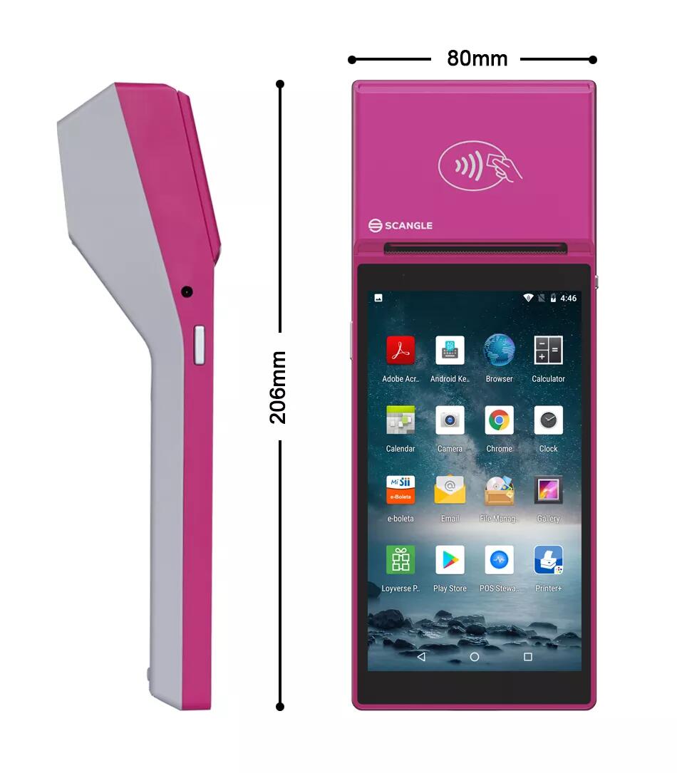 Barway SP01 5.5 Inch Android Handheld POS Terminal Fits Lottery Tickets POS Machine