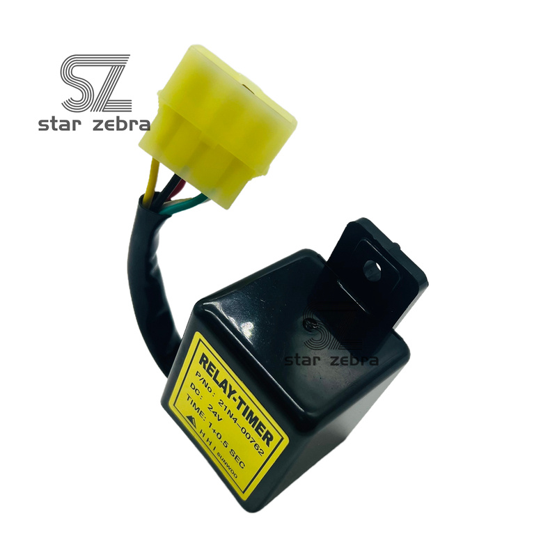 Retail STAR ZEBRA Wiper Time Relay 21N4-00762 for HYUNDAI R215-7 225-7 210-7 220-7 Excavator Construction Machinery Parts