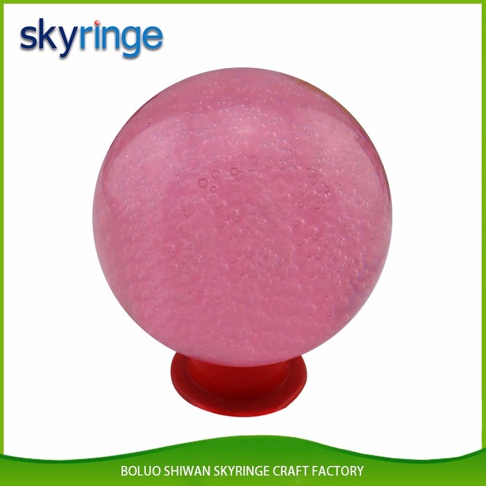 Customized Clear Glitter Ball Shiny Arylic Ball Glitter Powder Resin ball