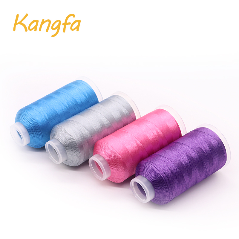 100% Polyester Kangfa 210D/2 Flat Waxed Thread for Hand Sewing and Stitching Cord