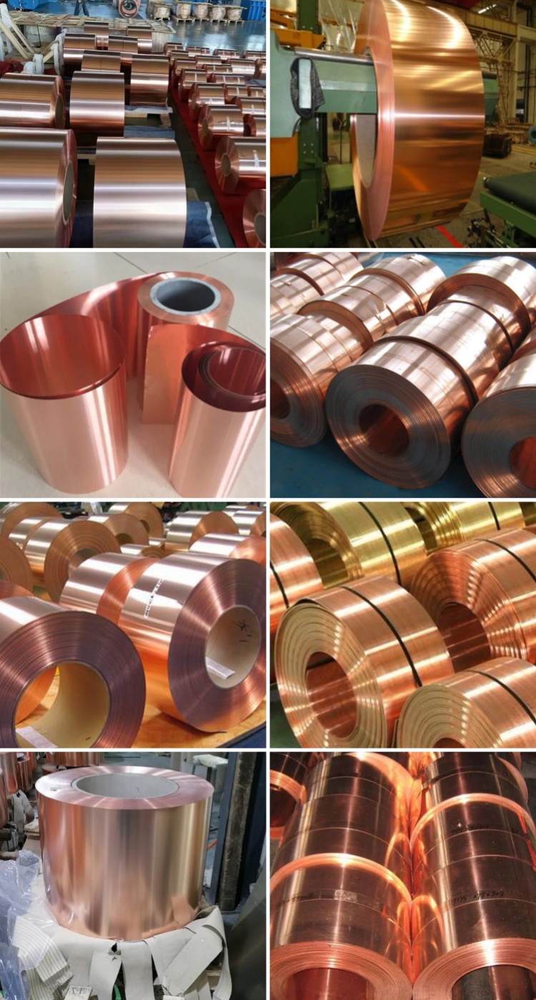 Raw Materials Copper Strip C21000 Coil Plate with Grade C10400 and 99% Cu