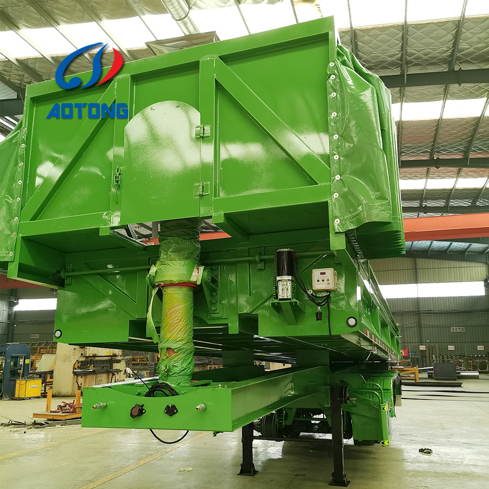 100 Tons Double Axles U Shaped End Rear Tipper Dumper Semi Truck Trailer for in Market