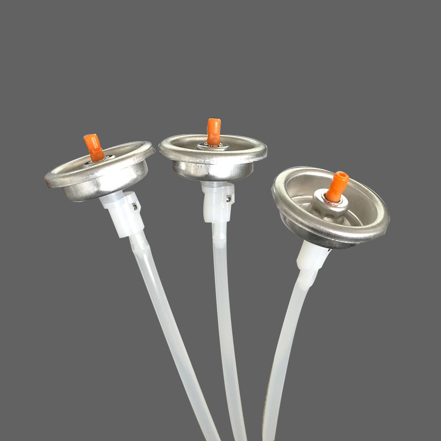 360 Rotate Up And Down Aerosol Valves And Actuators For Car Care Cans