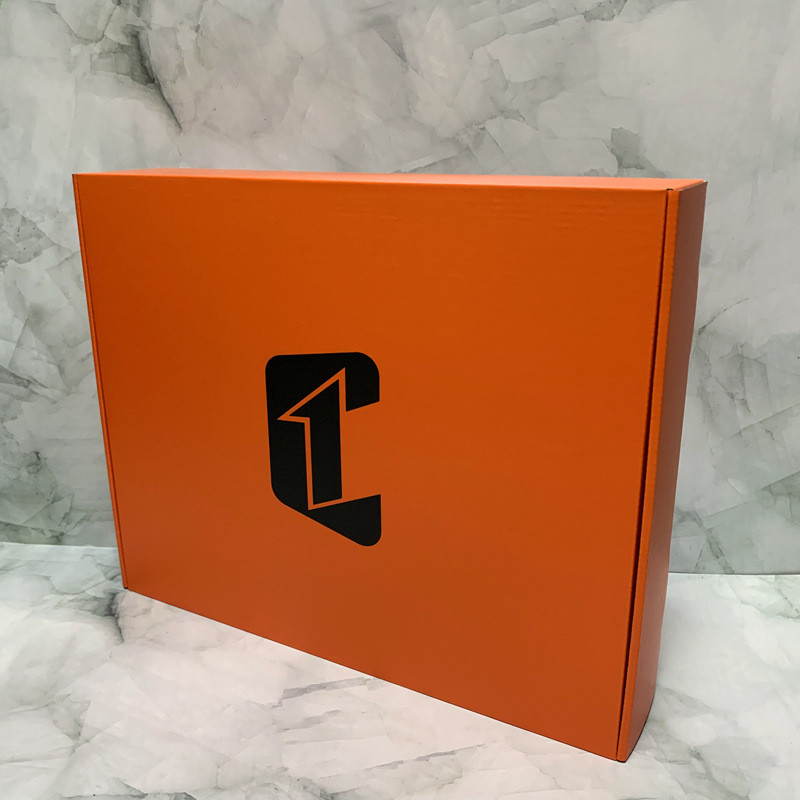 C2S Art Paper Pink Mailer Boxes Embossed Custom Corrugated Mailers