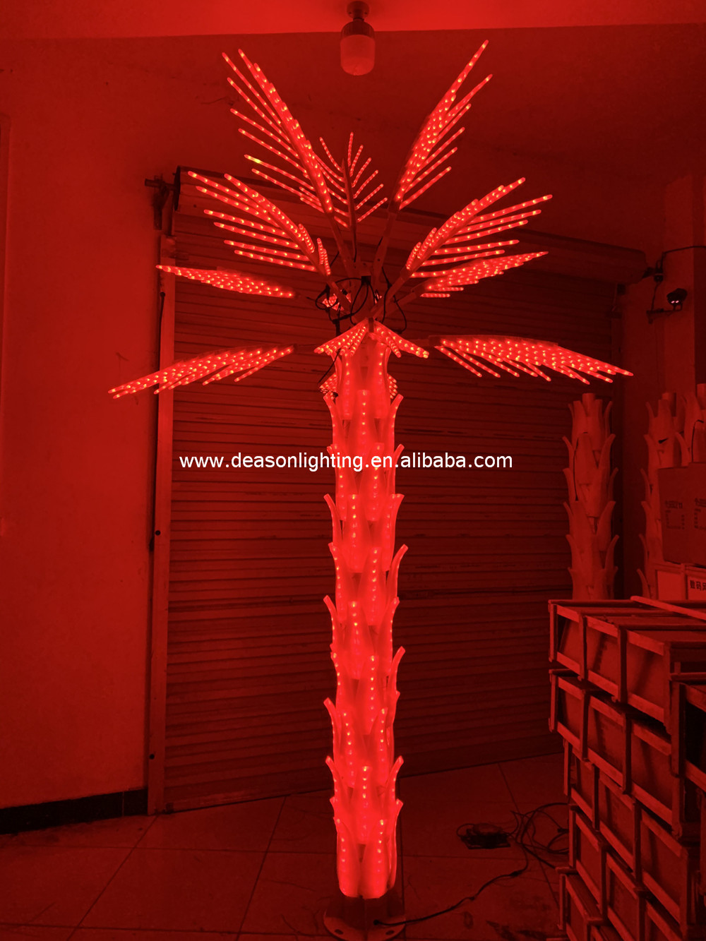 led color changing palm tree light