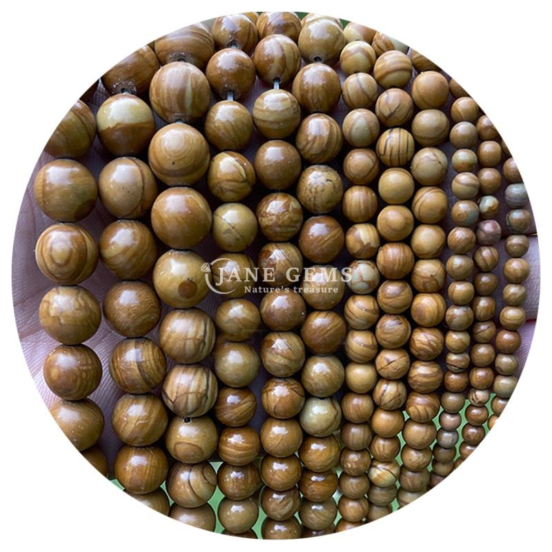 Wholesale Natural Stone Round Loose Beads 8mm Pink Zebra Jasper Loose Beads Tourmaline Round Beads Spacers For Jewelry