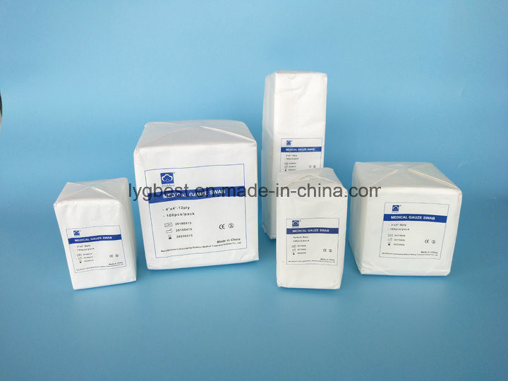 Surgical Dressing Medical Gauze Swabs Soft Touch Non - Lining ISO Certification