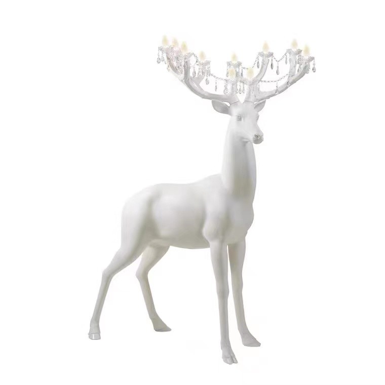 SPOTTED DEER CRYSTAL HOME DECOR FLOOR LAMP FOR LIVING ROOM FLOOR STANDING LAMP