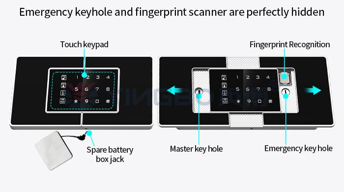 Biometric Fingerprint Lock Large Home Safe Box For Security H1880mm YB/N6-180