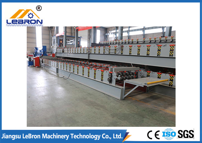 PLC Control Automatic Floor Deck Roll Forming Machine Roof Tile Machine Hydraulic Cut