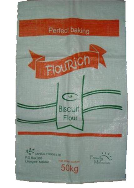 Eco Friendly PP Flour Packaging Bags , Industrial Woven Plastic Bags For Flour
