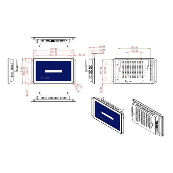 13.3-Inch Screen for Medical Devices and Factory Dashboards
