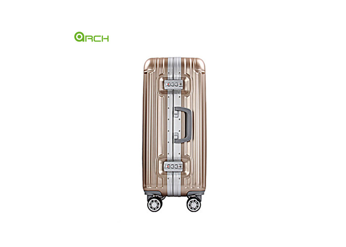 Fashionable ABS PC Trolley Travel Luggage With Aluminum Frame