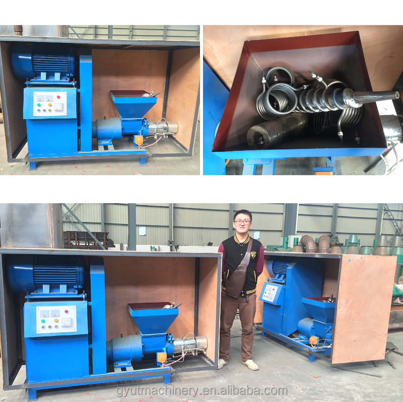 800 KG Capacity Briquetting Machine for Straw Sawdust Cylindrical Biomass Briquettes