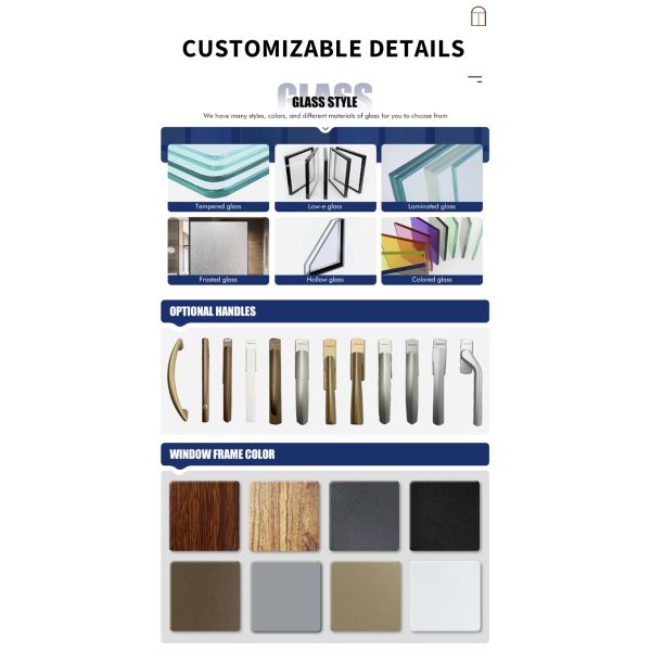Modern Thermal Break Aluminum Alloy Stainless Steel Folding Window & Door with Soundproof UV Protection Waterproof Kitchen Use