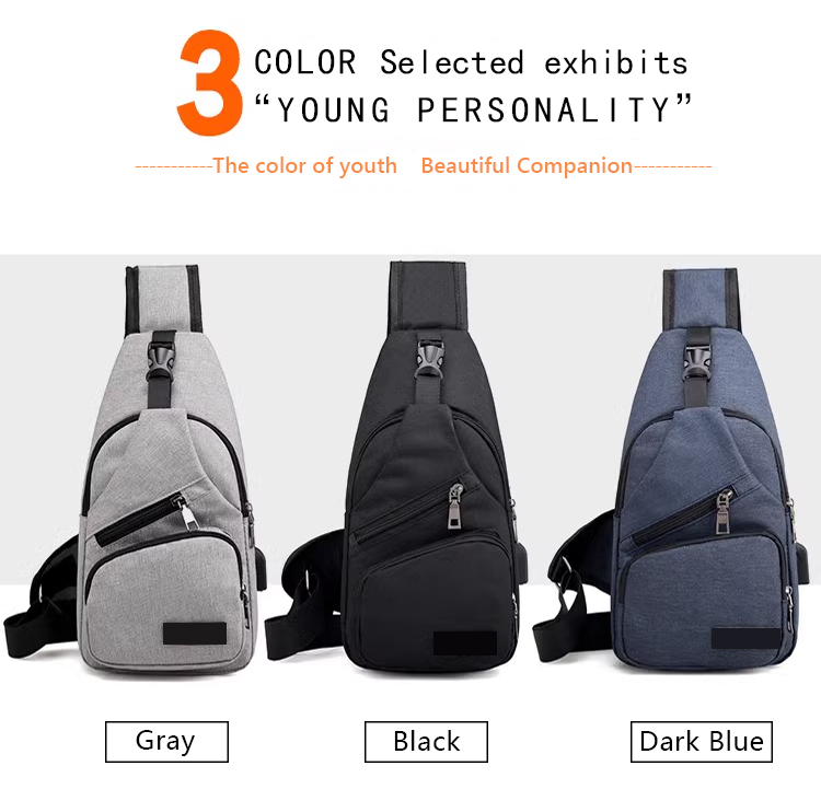 Men's Casual Outdoor Chest Bags Mountaineering Cycling Shoulder Bag Waterproof