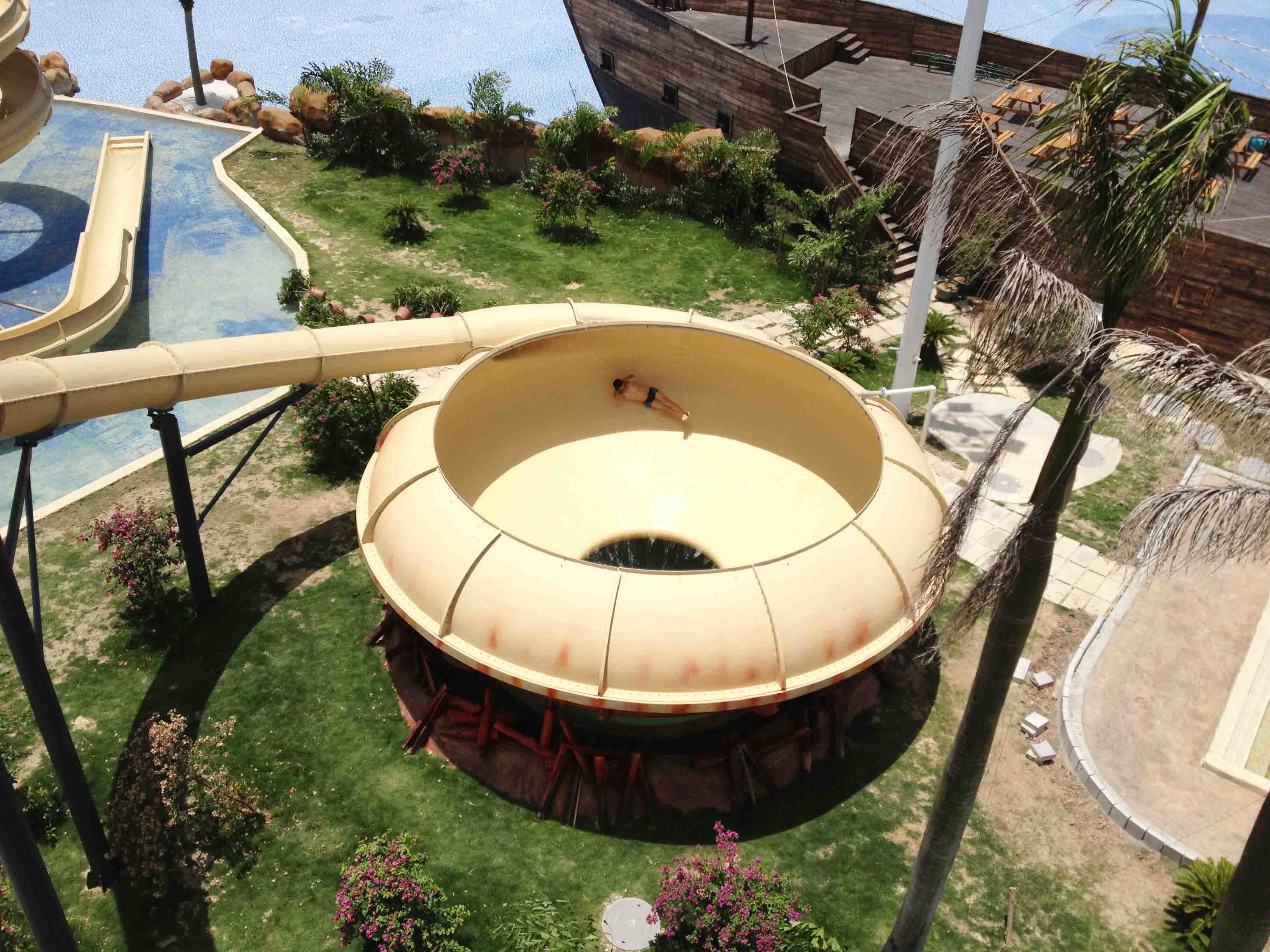 Big Water Park Commercial Fiberglass Water Slides , Fiberglass Pool Slide