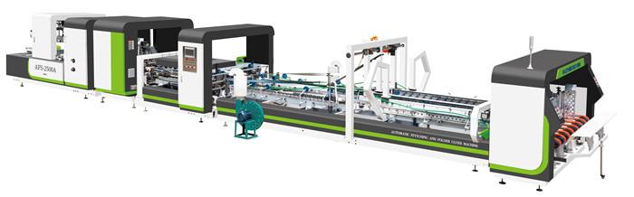 Digital Folder Gluer Machine Wire Touching Pasting Carton Gluing Machine